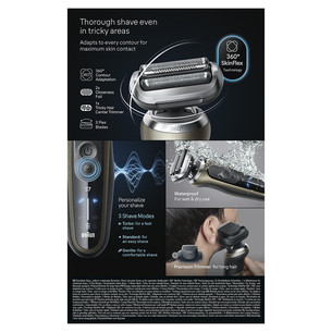 Braun Series 7, wet & dry, brown - Shaver