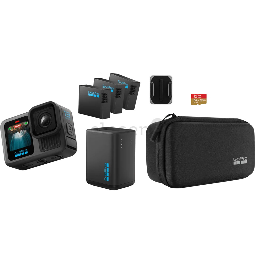 GoPro Hero13 Black Extended Power Bundle, juoda - Veiksmo kamera