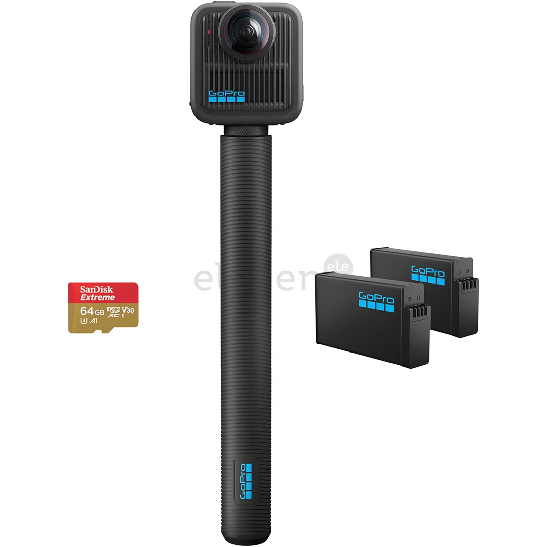 GoPro Max 2 Accessories bundle, 8K, juoda - Veiksmo kamera