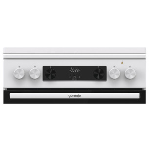 Gorenje, 71 л, ширина 60 см, белый - Газовая плита с электрической духовкой