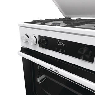 Gorenje, 71 л, ширина 60 см, белый - Газовая плита с электрической духовкой