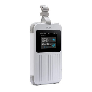 Acer Connect M6E 5G Mobile WiFi, 8000mAh, šviesiai pilkas - Wi-Fi maršrutizatorius