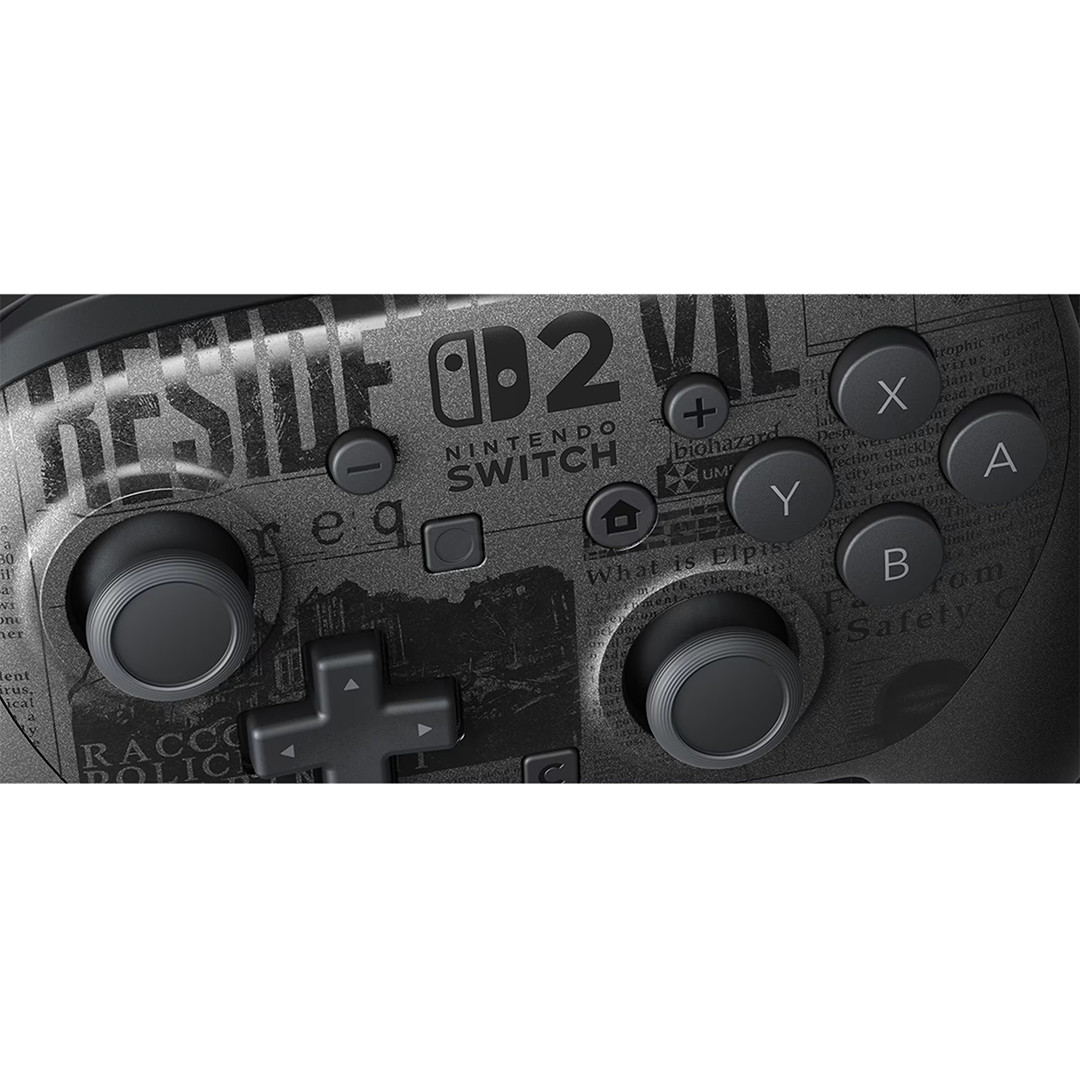 Nintendo Pro Controller Resident Evil Requiem Edition, Nintendo Switch 2, juodas - Belaidis žaidimų pultelis