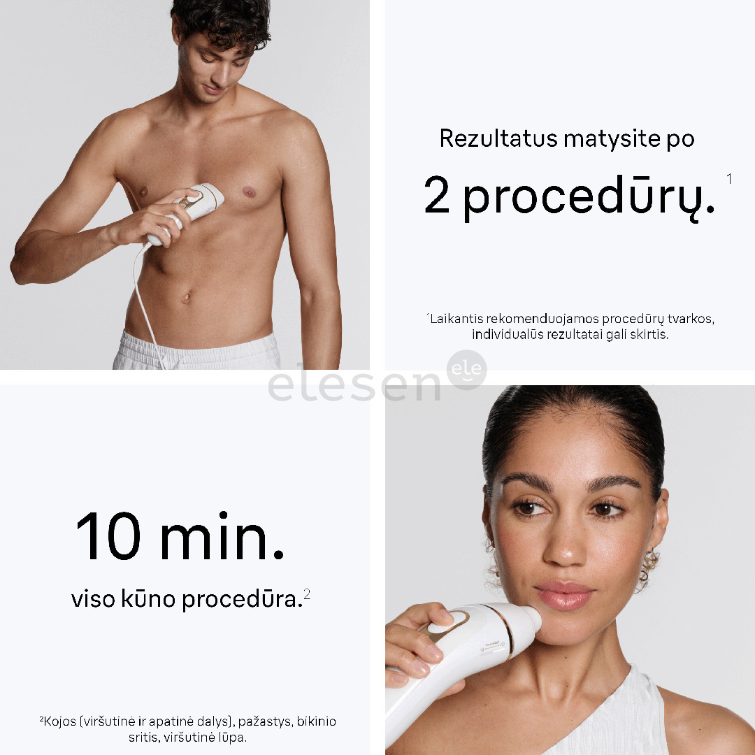 Braun Silk-expert Pro 5, белый/золотистый - Фотоэпилятор