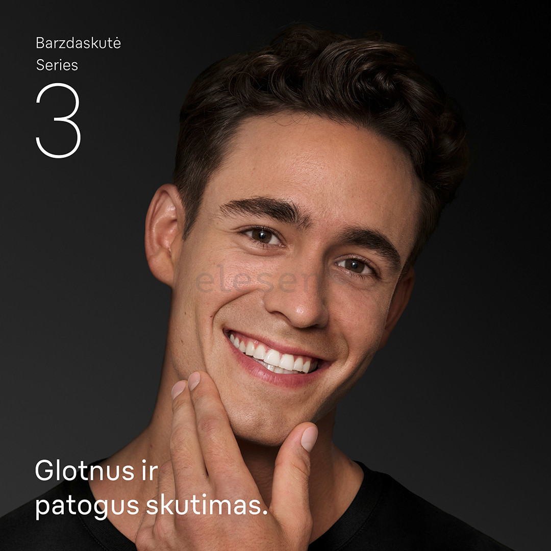 Braun Series 3 Shave & Style, Wet & Dry, mėlynas - Skustuvas