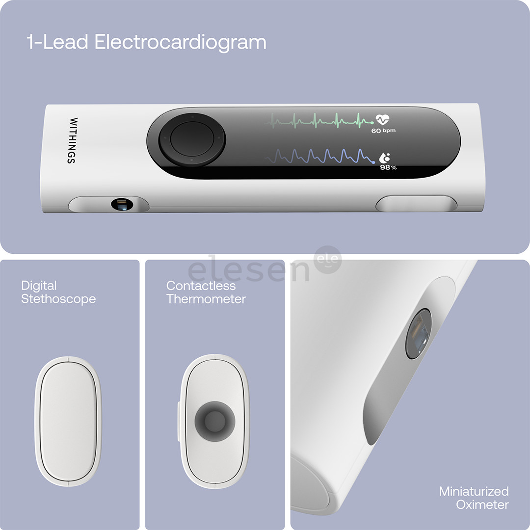 BeamO, белый/черный - Устройство для контроля показателей здоровья 4 в 1