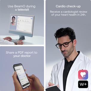 BeamO, белый/черный - Устройство для контроля показателей здоровья 4 в 1