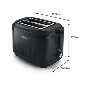Philips 3000 Series, 830 W, black - Toaster