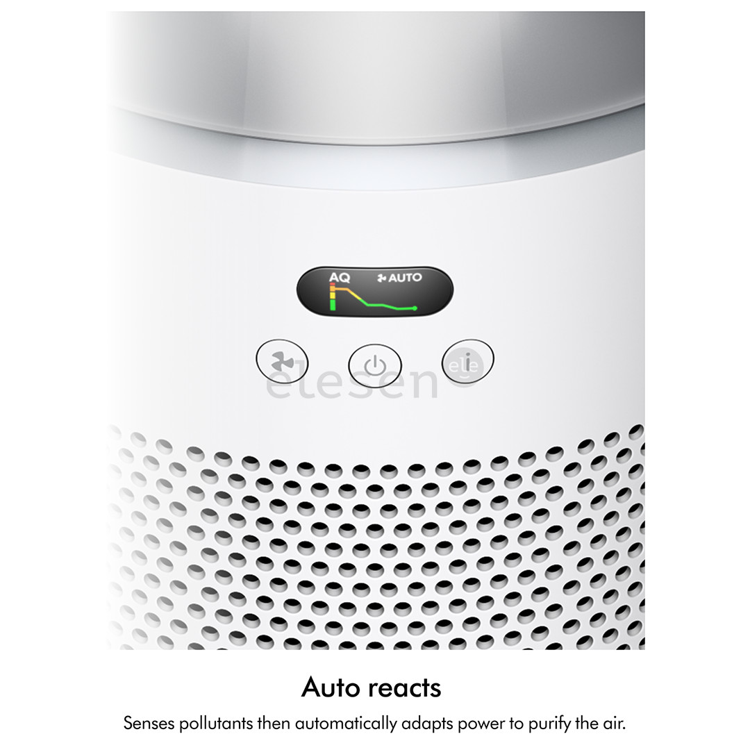 Dyson HushJet™ Purifier Compact HJ10, baltas/sidabro spalvos - Oro valytuvas