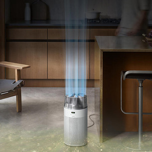 Dyson HushJet™ Purifier Compact HJ10, baltas/sidabro spalvos - Oro valytuvas