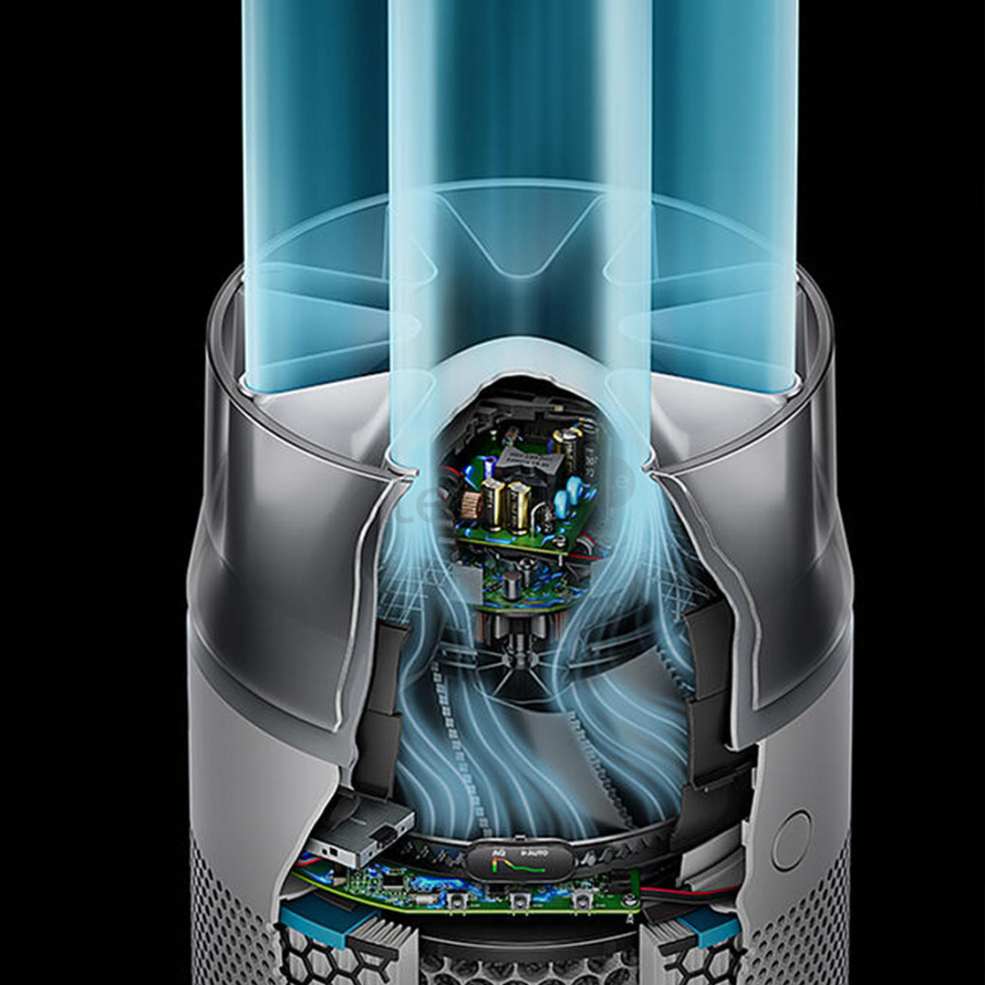 Dyson HushJet™ Purifier Compact HJ10, baltas/sidabro spalvos - Oro valytuvas