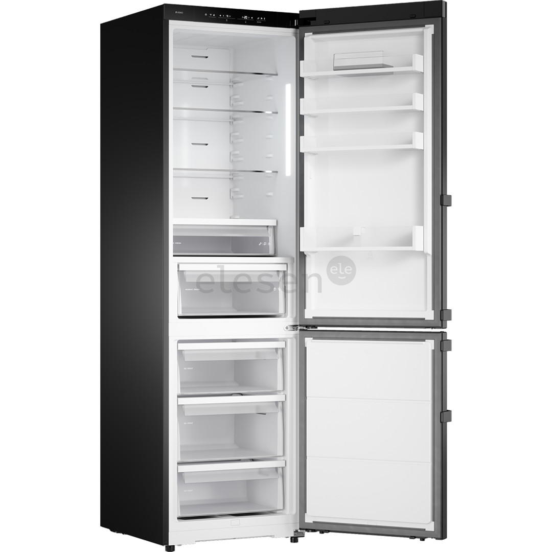 Asko, Series 2, No Frost, 409 l, aukštis 203 cm, juodas - Šaldytuvas