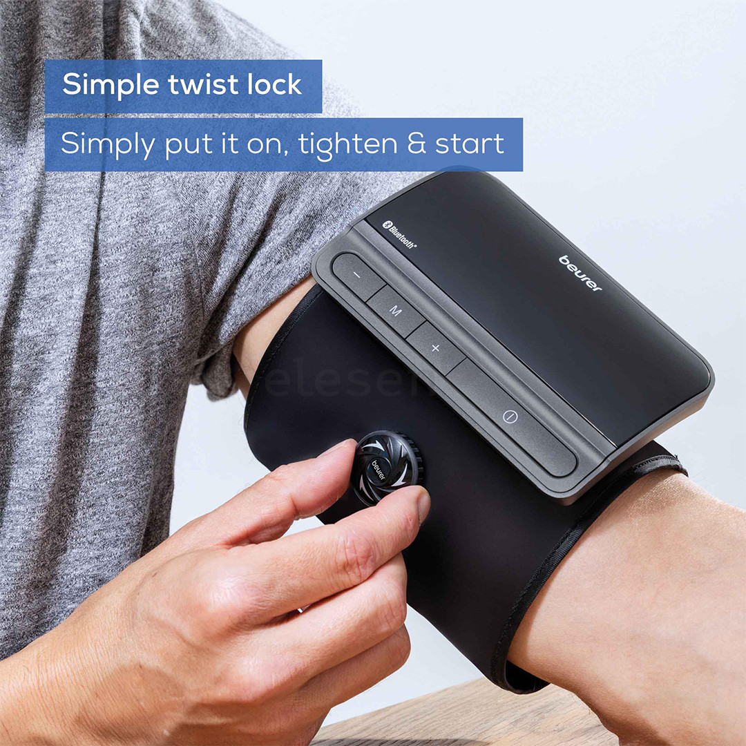 Beurer easyLock, черный/бежевый - Тонометр