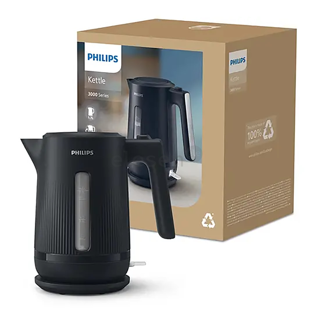 Philips 3000 Series, 1.7 L, black - Kettle
