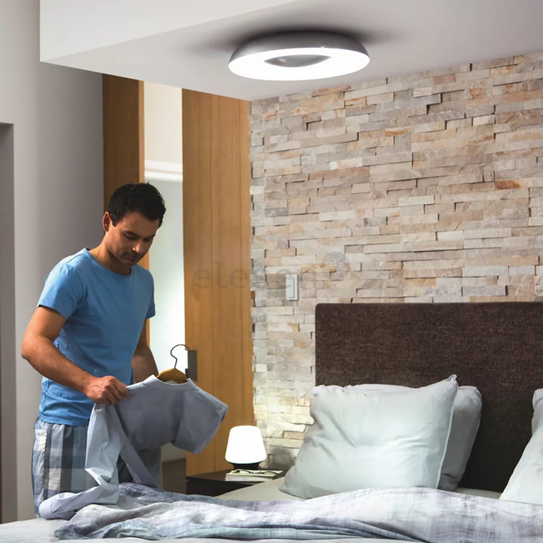 Philips Hue Still Ceiling Lamp + Hue Dimmer Switch, aluminium - Smart light