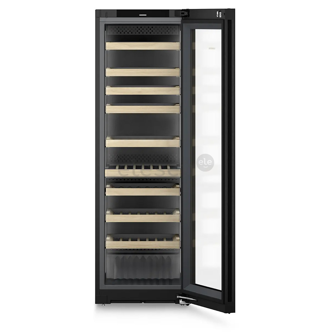 Liebherr Vinidor Selection, 106 buteliai, aukštis 186 cm, juodas - Vyno šaldytuvas