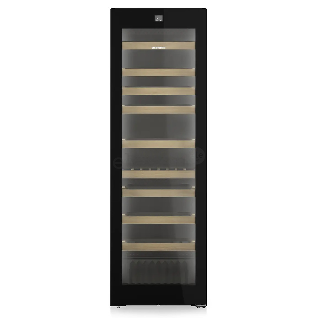 Liebherr Vinidor Selection, 106 buteliai, aukštis 186 cm, juodas - Vyno šaldytuvas