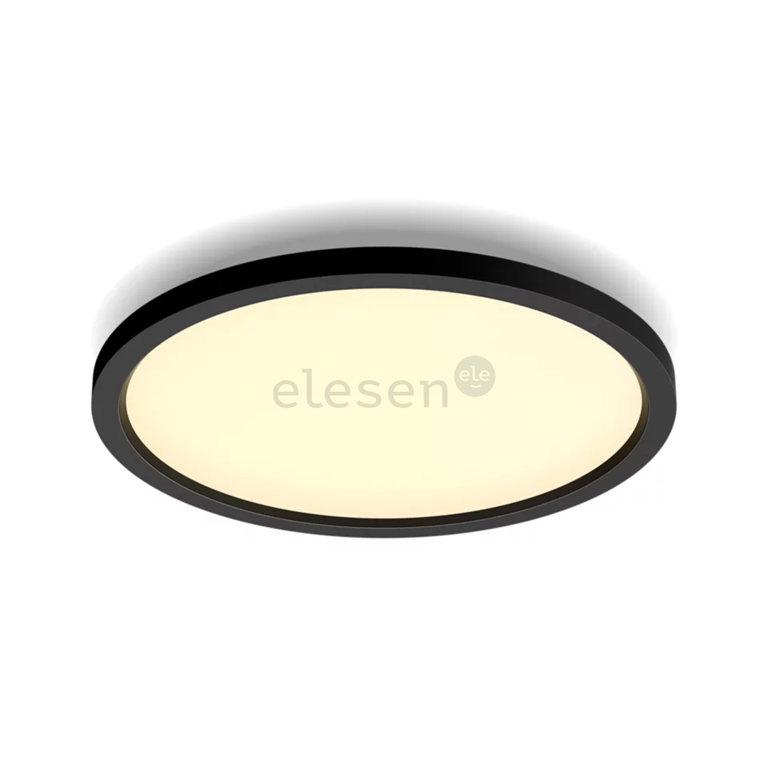 Philips Hue Aurelle Round Panel + Hue Dimmer Switch, black - Smart light