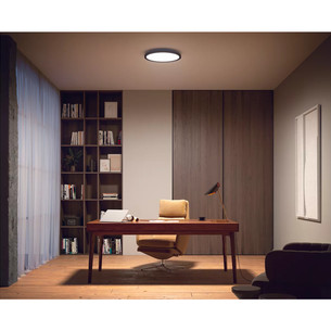 Philips Hue Aurelle Round Panel + Hue Dimmer Switch, black - Smart light
