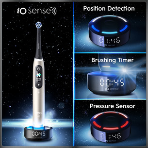Braun Oral-B iO 10, Gold Edition, juodas/aukso spalvos - Elektrinis dantų šepetėlis