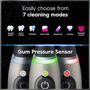 Braun Oral-B iO 10, Gold Edition, juodas/aukso spalvos - Elektrinis dantų šepetėlis