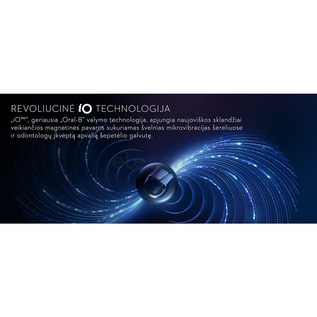 Braun Oral-B iO 10, Gold Edition, juodas/aukso spalvos - Elektrinis dantų šepetėlis