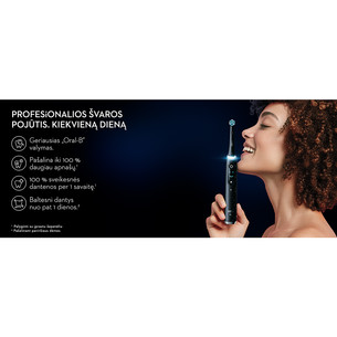 Braun Oral-B iO 10, Gold Edition, juodas/aukso spalvos - Elektrinis dantų šepetėlis