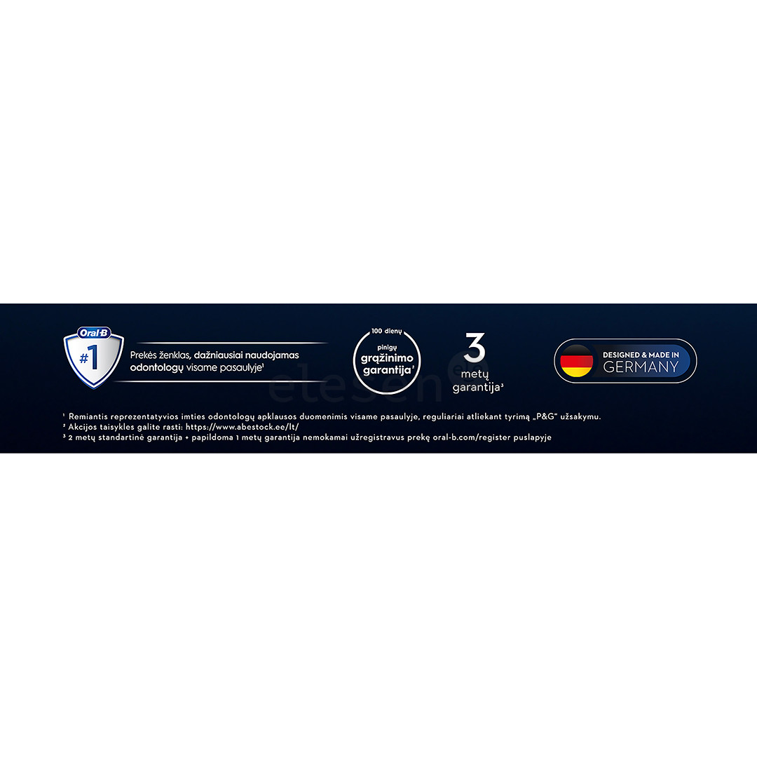 Braun Oral-B iO 10, Gold Edition, juodas/aukso spalvos - Elektrinis dantų šepetėlis