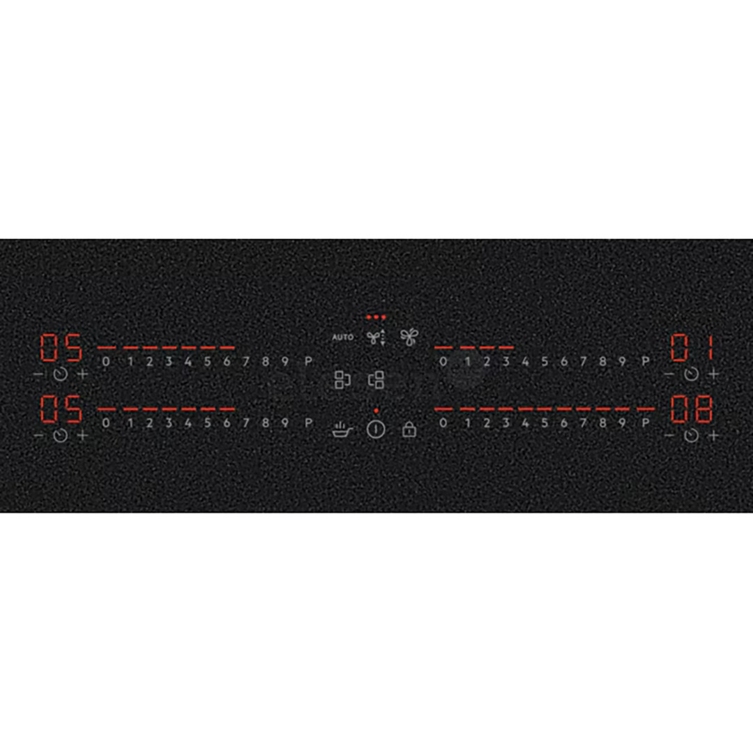 AEG 7000 Series SaphirMatt® Hob2Hood, width 80 cm, black - Built-in induction hob with cooker hood