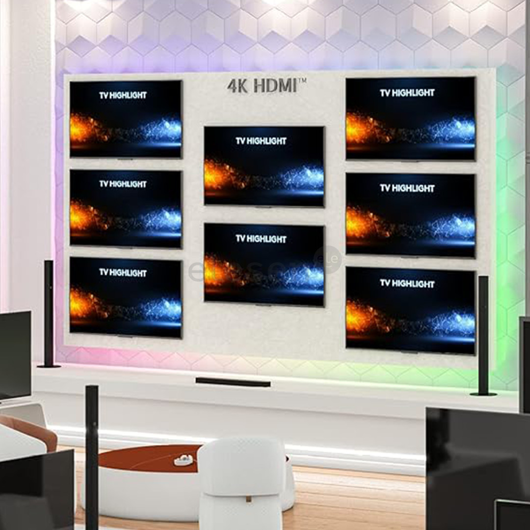 GOOBAY HDMI Splitter 1 to 8, 4K, 60 Hz, juodas - HDMI™ skirstytuvas