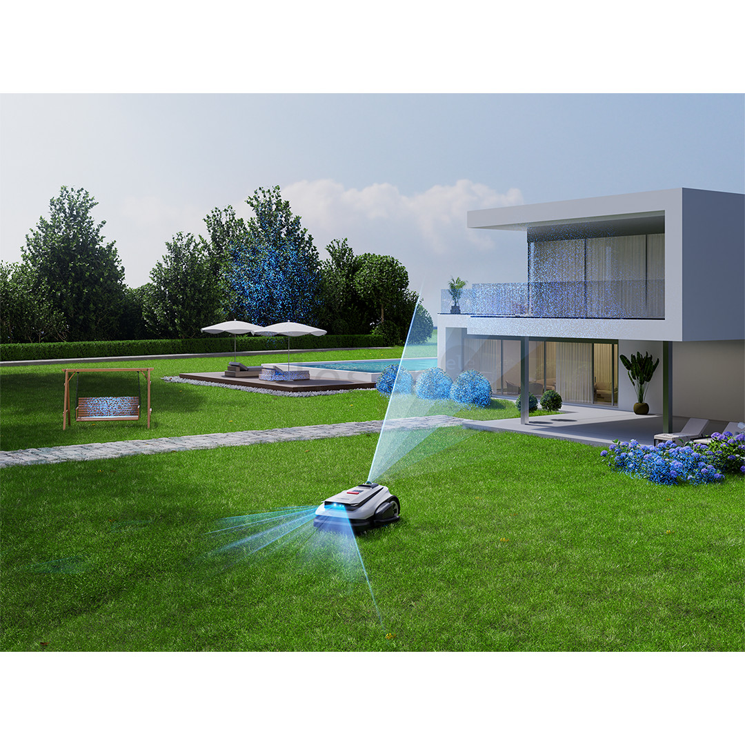 Ecovacs Goat A1600 LiDAR PRO, baltas/juodas - Belaidis vejos robotas