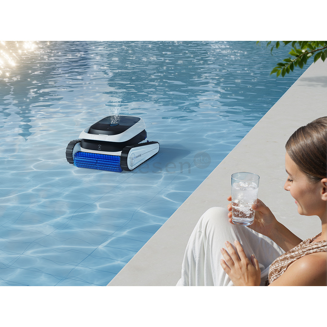 Ecovacs Ultramarine P1, baltas/juodas - Baseino valymo robotas