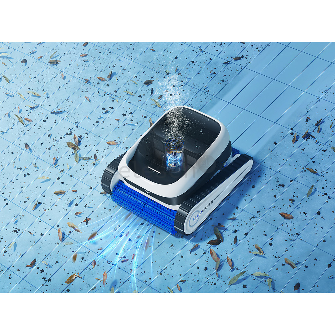 Ecovacs Ultramarine P1, baltas/juodas - Baseino valymo robotas