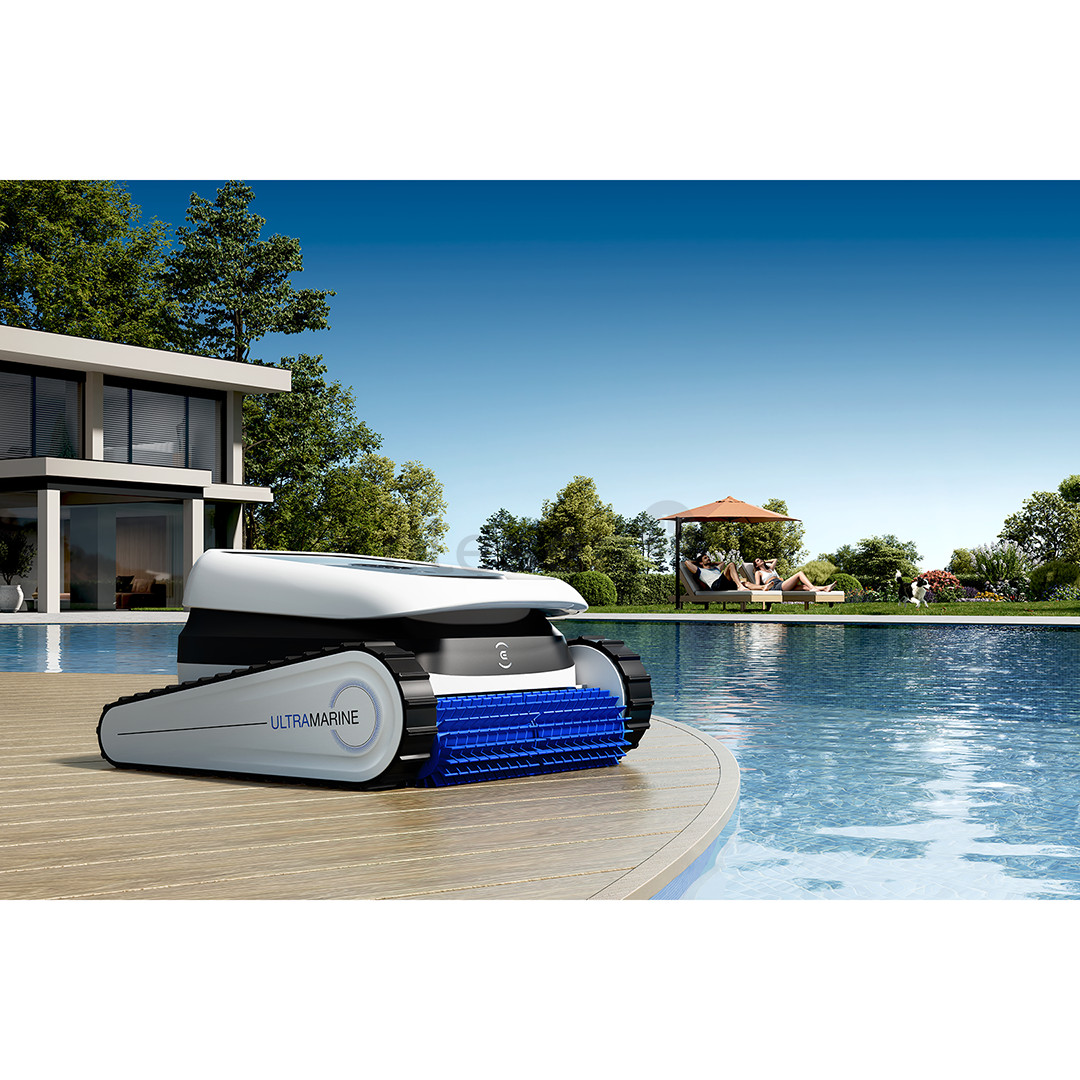 Ecovacs Ultramarine P1, baltas/juodas - Baseino valymo robotas