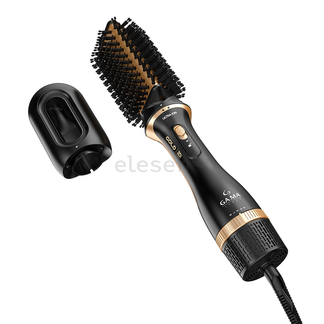 GA.MA Gold Ion 3D, black/gold - Hot air brush