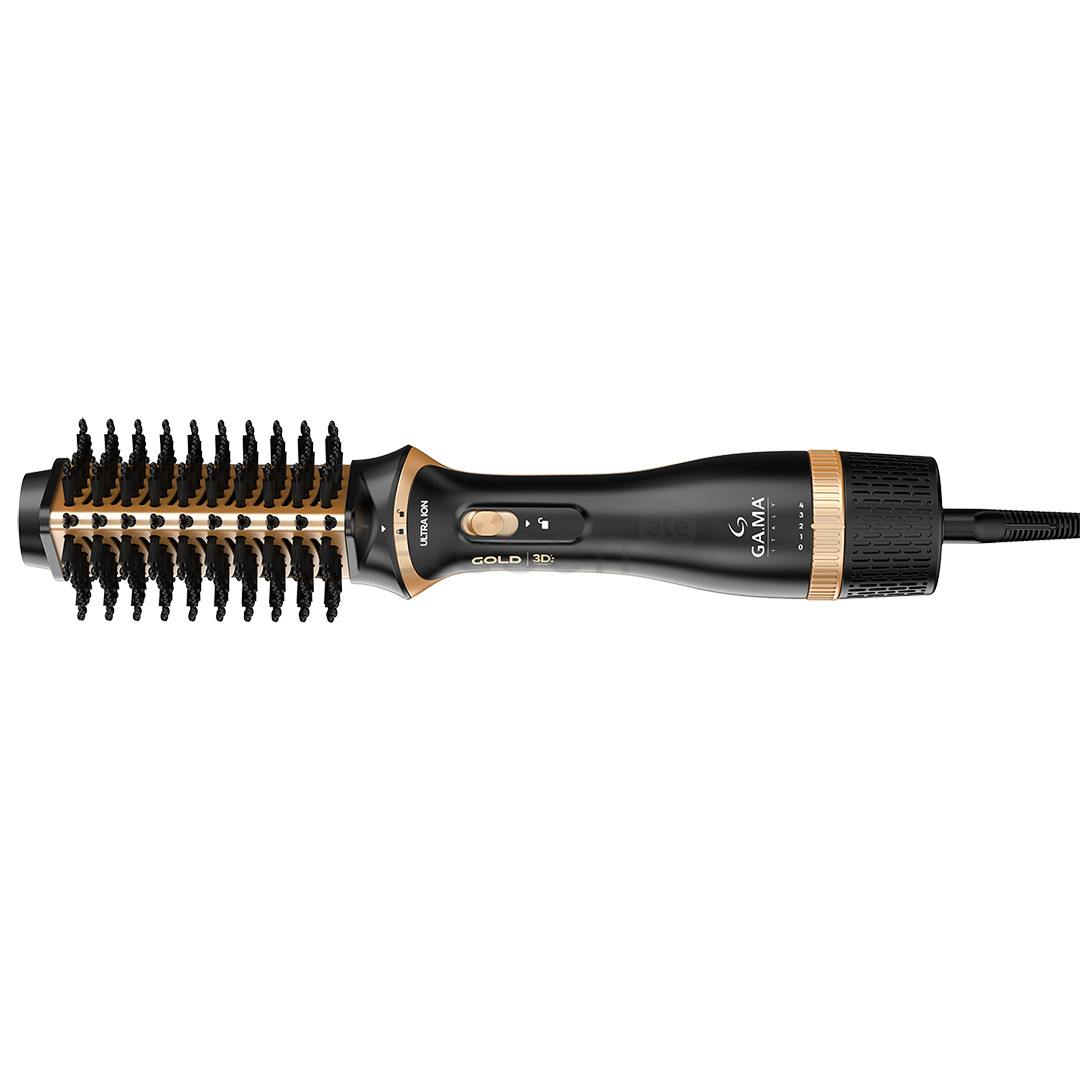 GA.MA Gold Ion 3D, black/gold - Hot air brush