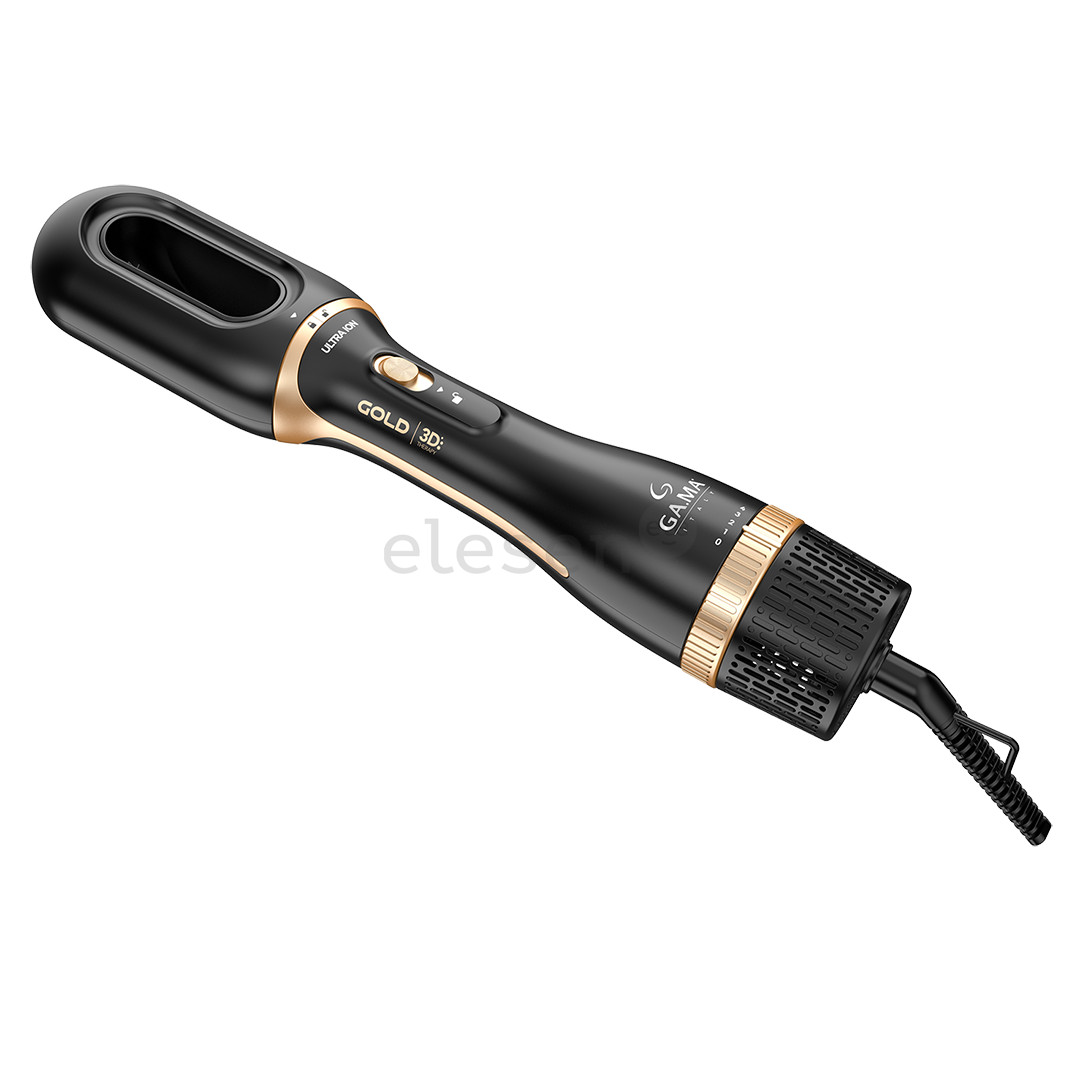 GA.MA Gold Ion 3D, black/gold - Hot air brush