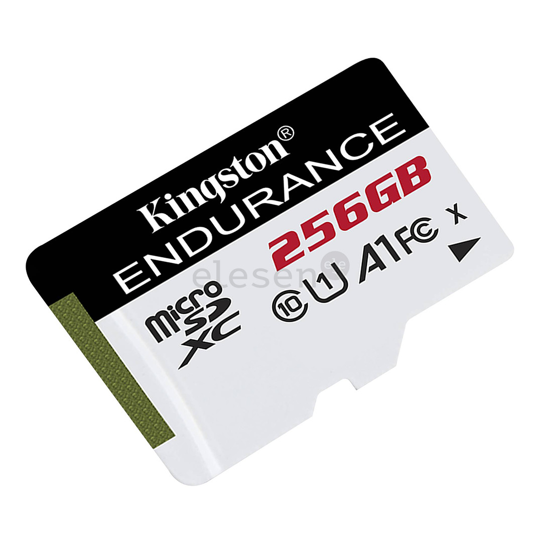 Kingston High-Endurance, microSDXC, 256 ГБ, белый - Карта памяти
