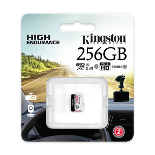 Kingston High-Endurance, microSDXC, 256 ГБ, белый - Карта памяти