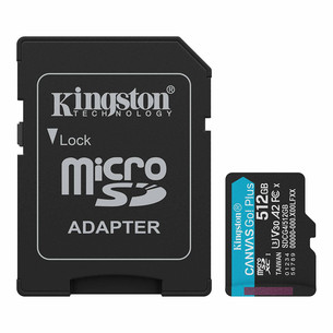 Kingston Canvas Go! Plus, microSDXC, 512 GB, black - Memory card SDCG4/512GB