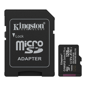 Kingston Canvas Select Plus, UHS-I, microSD, 128 GB, black - Memory card SDCS3/128GB