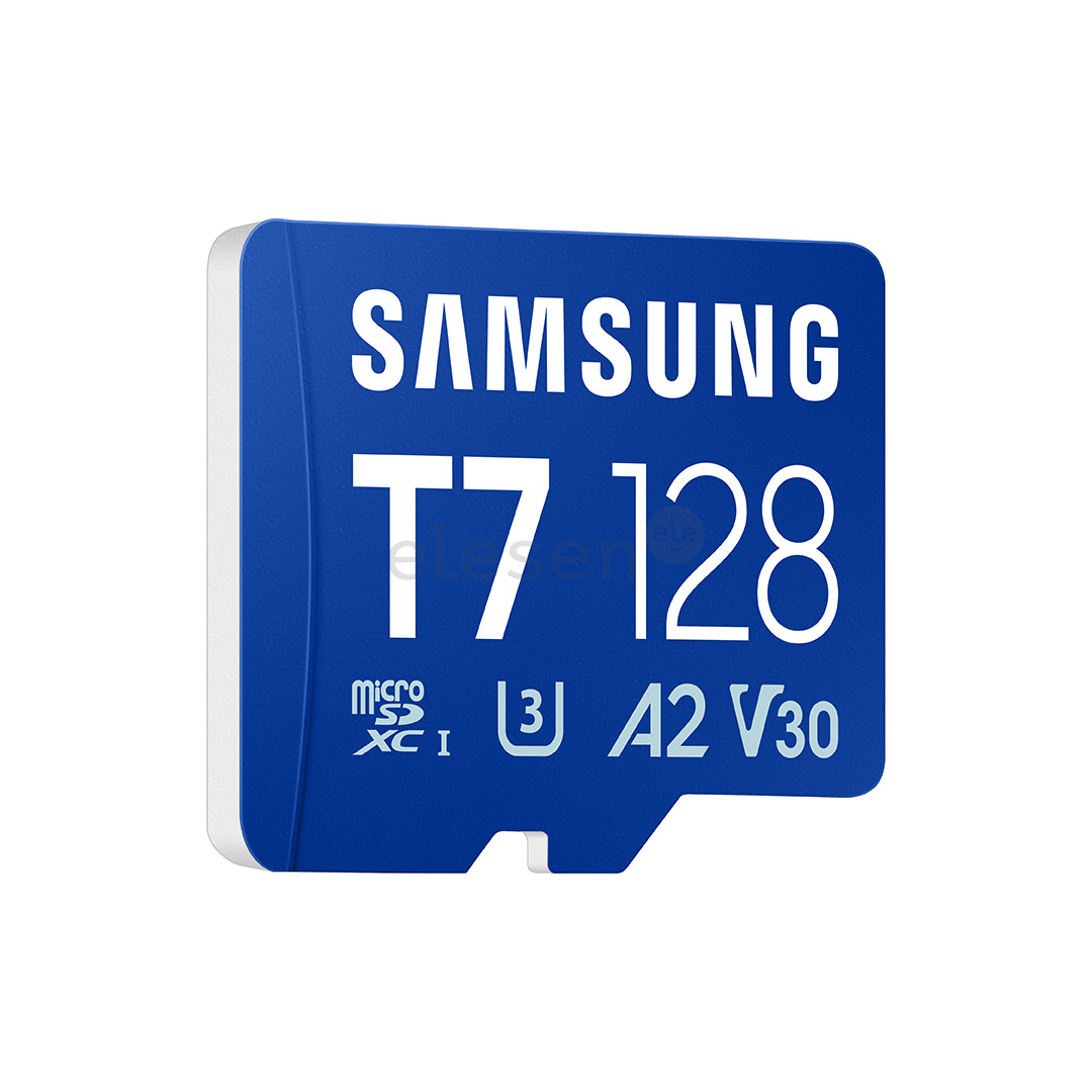 Samsung microSD Card T7, 128 GB, UHS-I, blue - Memory card