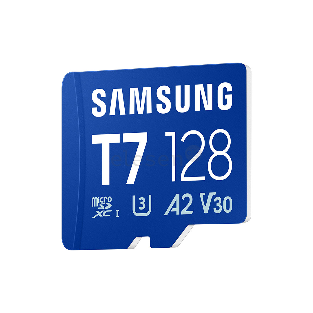 Samsung microSD Card T7, 128 GB, UHS-I, blue - Memory card