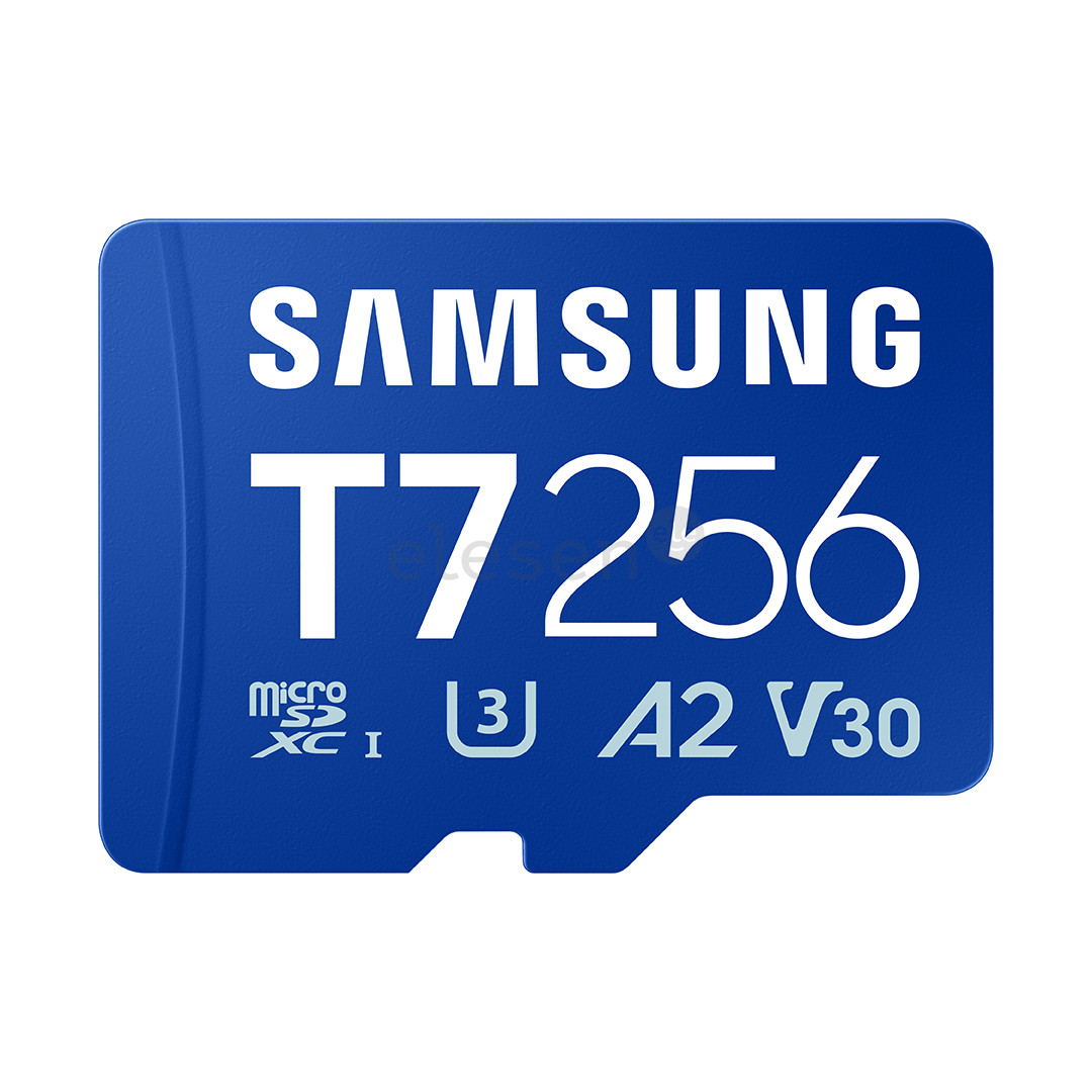 Samsung microSD kortelė T7, 256 GB, UHS-I, mėlyna - Atminties kortelė