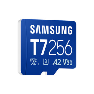 Samsung microSD kortelė T7, 256 GB, UHS-I, mėlyna - Atminties kortelė