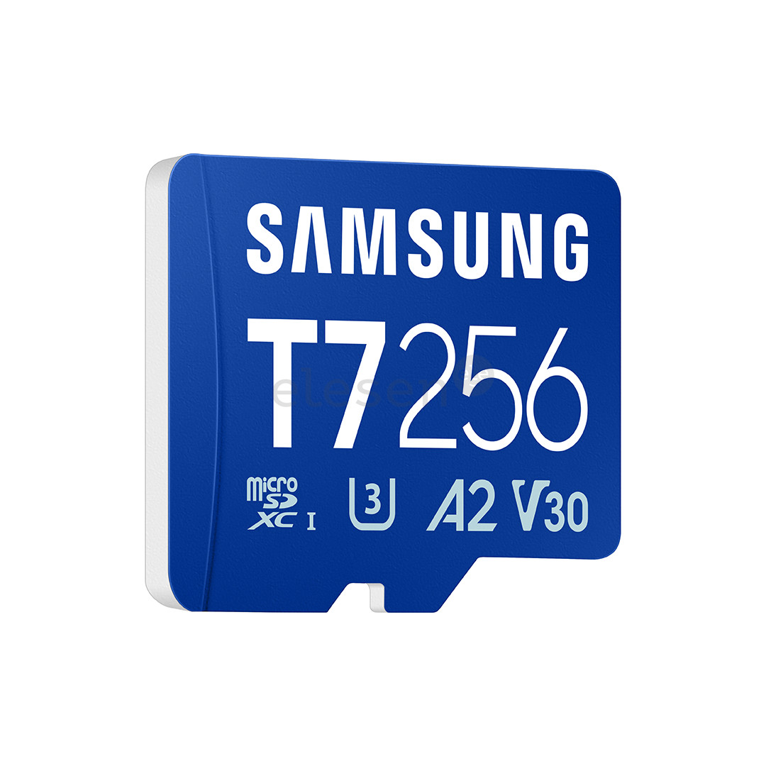 Samsung microSD kortelė T7, 256 GB, UHS-I, mėlyna - Atminties kortelė