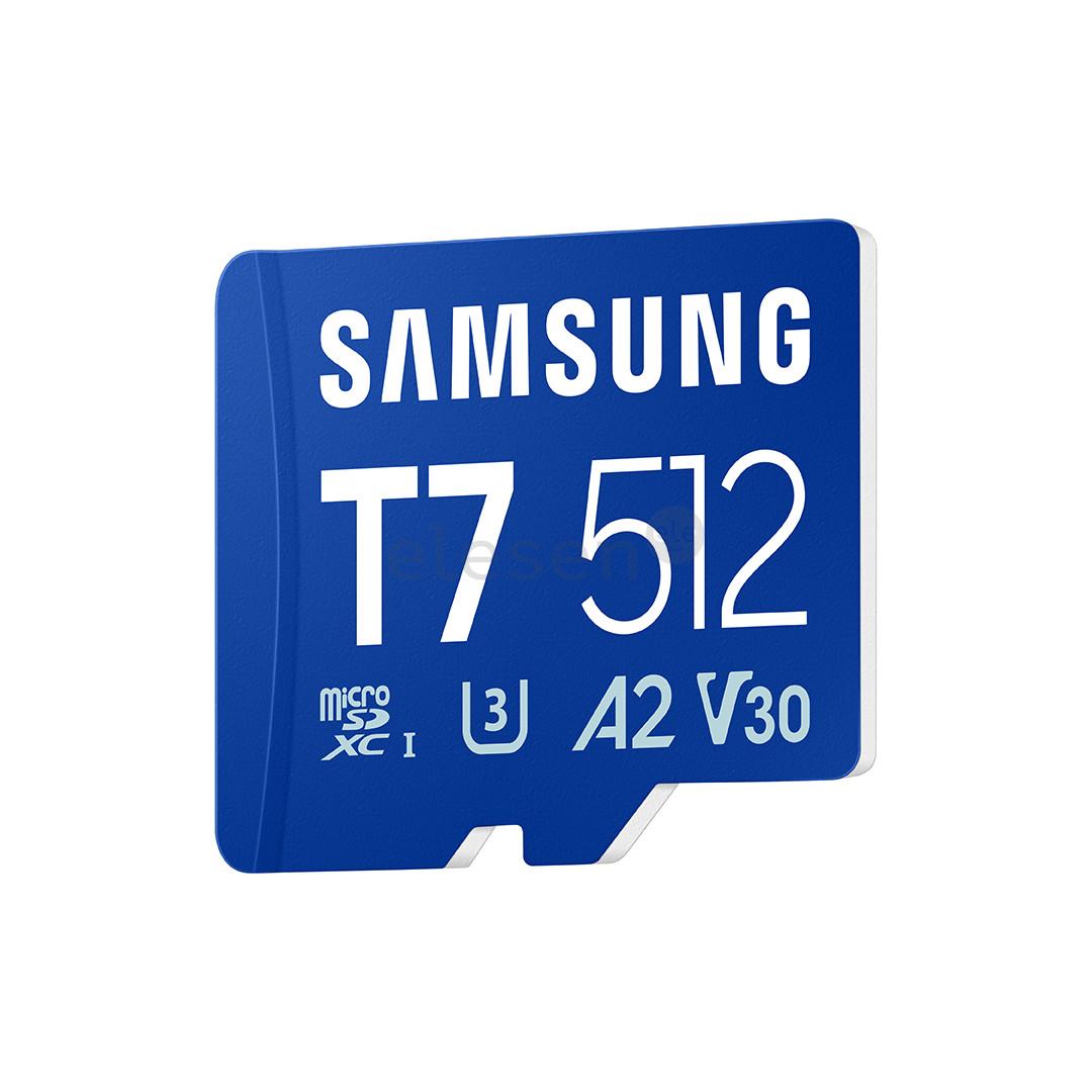 Samsung microSD kortelė T7, 512 GB, UHS-I, mėlyna - Atminties kortelė