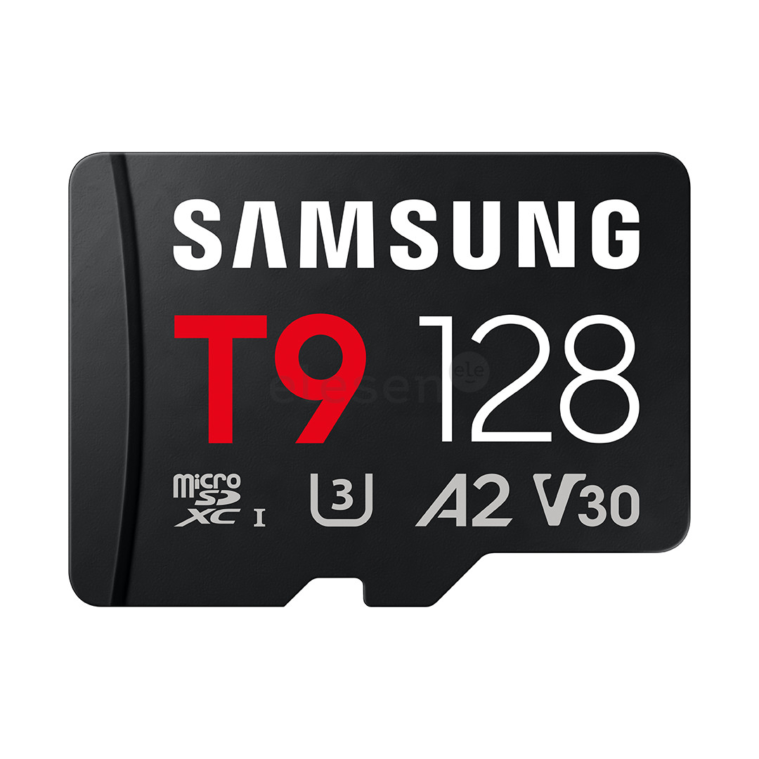 Samsung microSD kortelė T9, 128 GB, UHS-I, juoda - Atminties kortelė