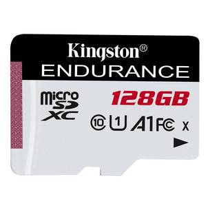 Kingston High-Endurance, microSDXC, 128 GB, black/white - Memory card SDCE/128GB