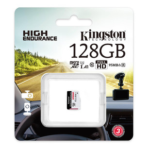 Kingston High-Endurance, microSDXC, 128 GB, black/white - Memory card